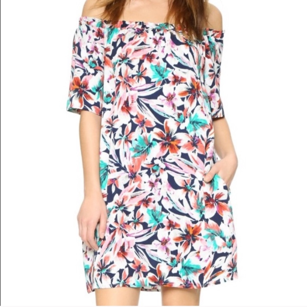 Ella Moss off-the-shoulder floral dress, size M